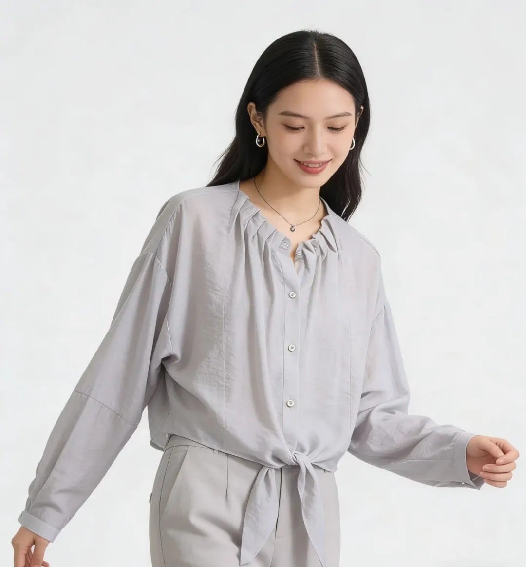 kiểu áo voan đẹp trẻ trung