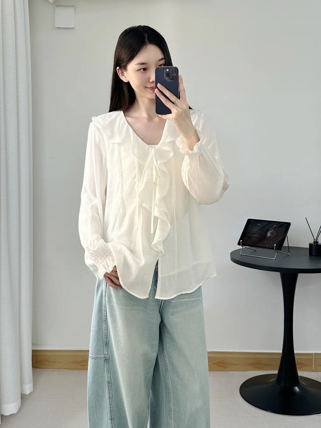 kiểu áo voan đẹp trẻ trung