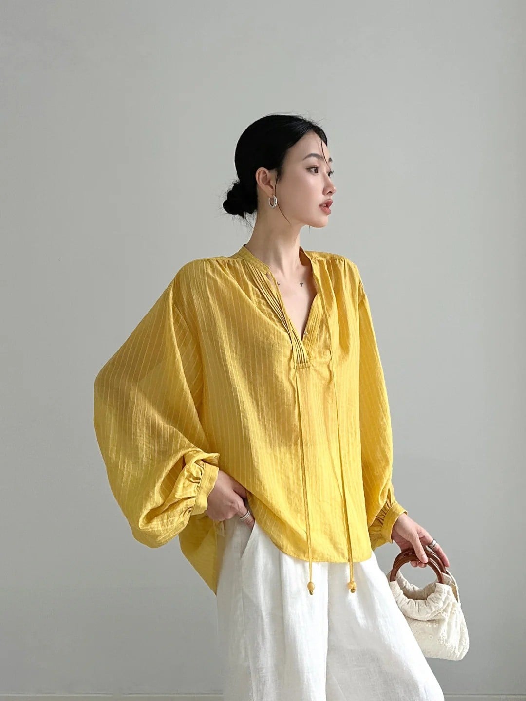 kiểu áo voan đẹp trẻ trung