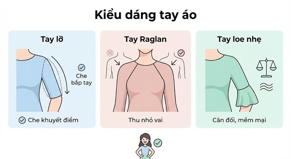 Kiểu dáng tay áo