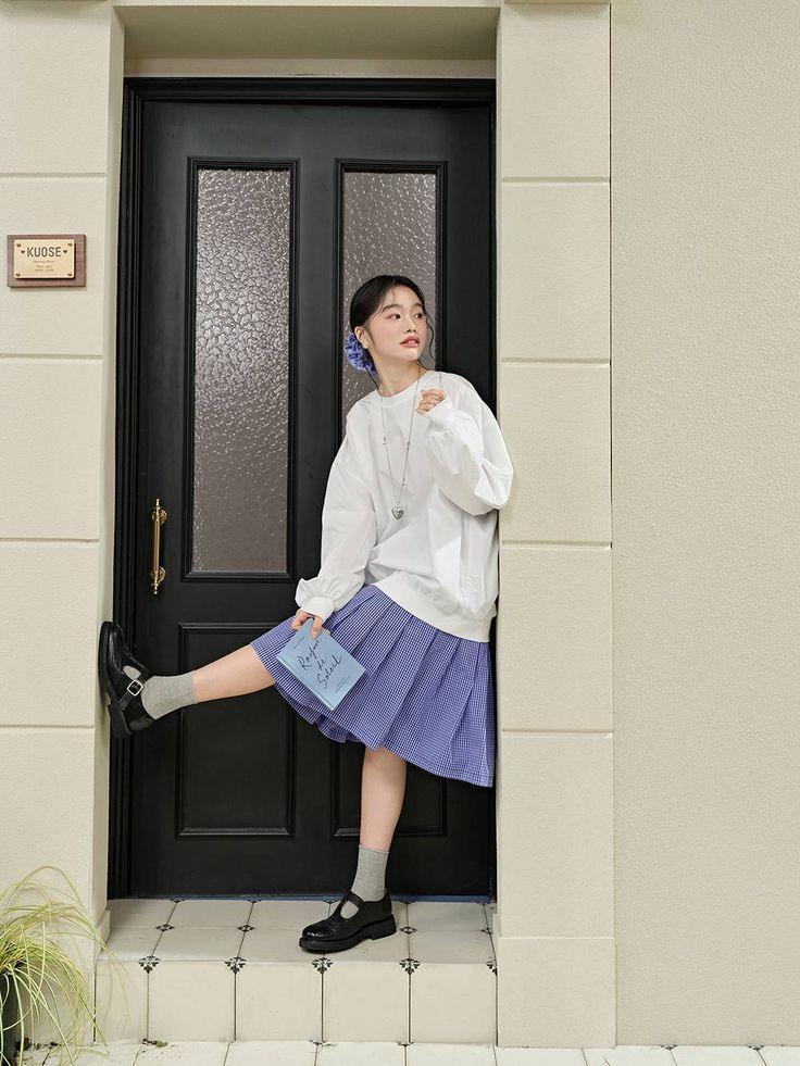 chân váy xếp ly
