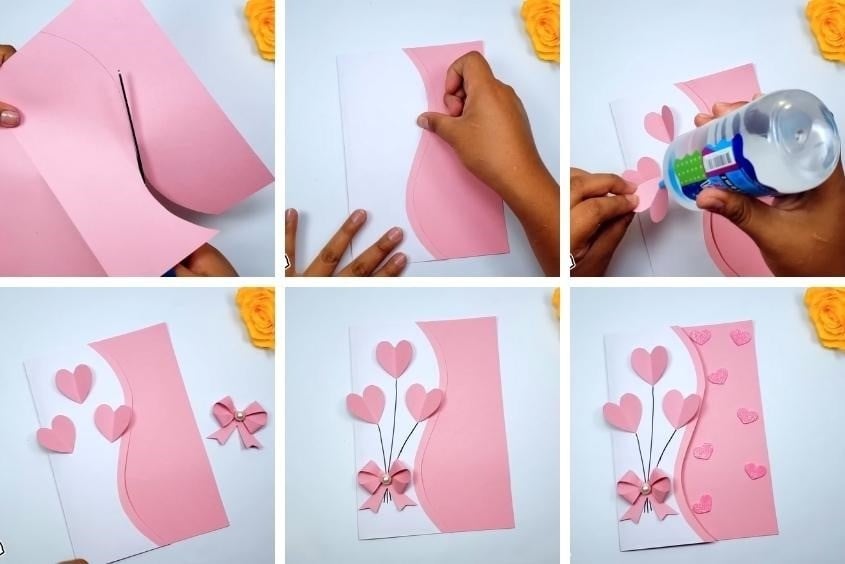 Cách làm thiệp hoa nổi 3D từ giấy