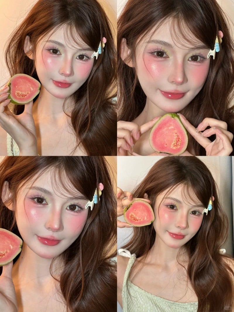 make up tone ổi hồng