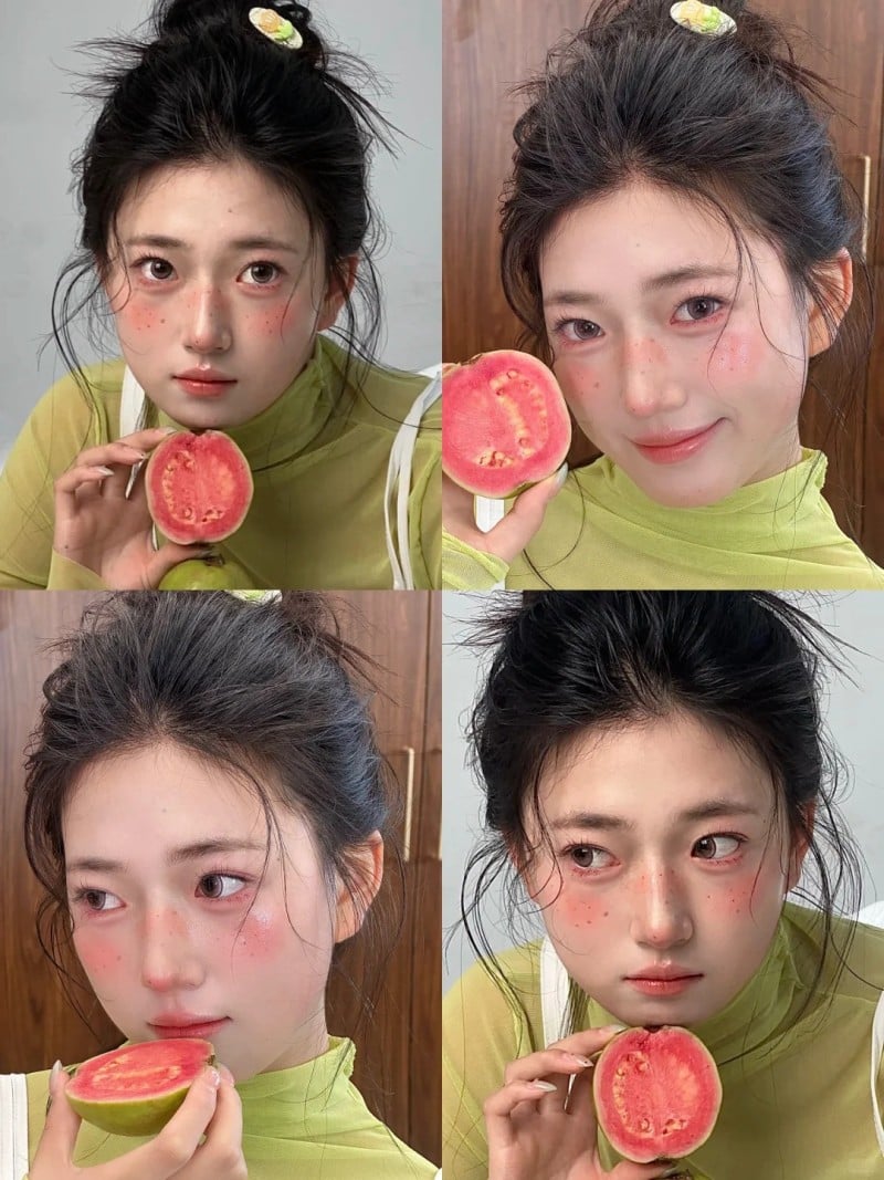 make up tone ổi hồng