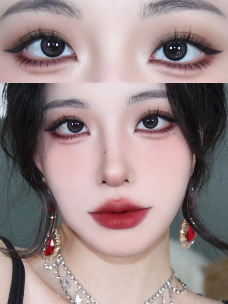 makeup tone đỏ