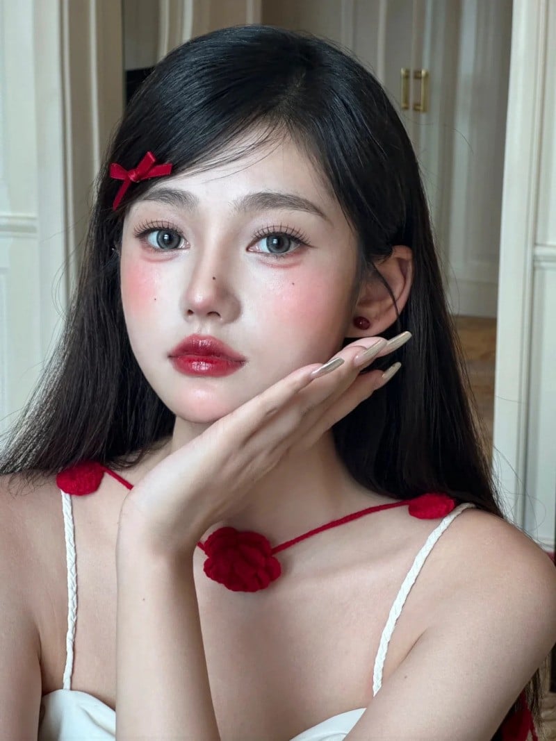 makeup tone đỏ