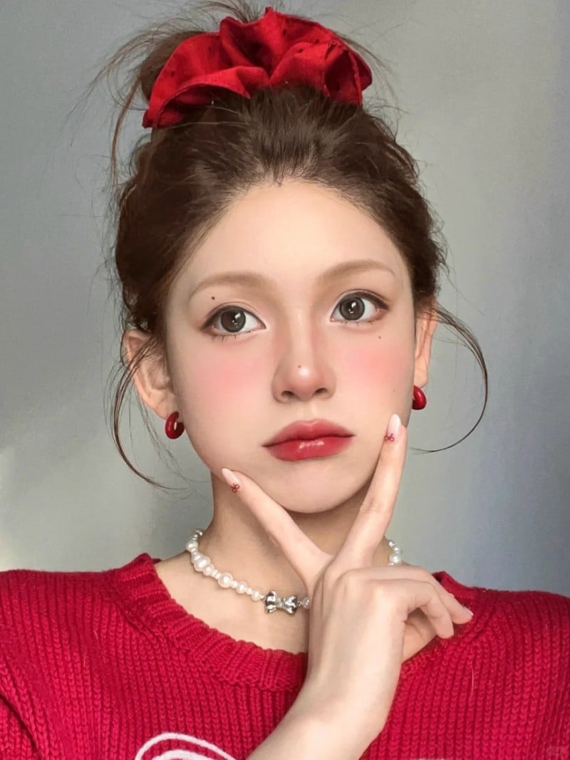 makeup tone đỏ