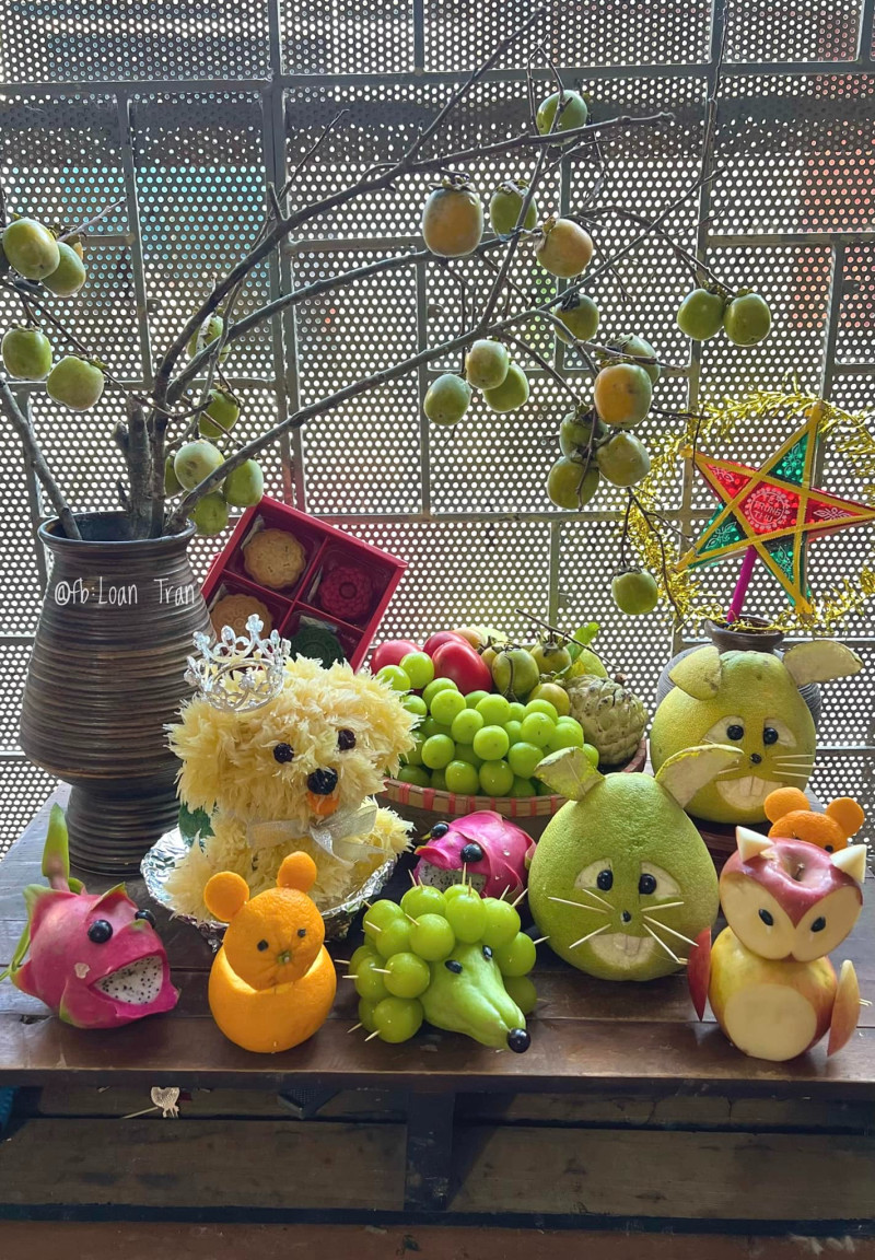 mâm cỗ trung thu