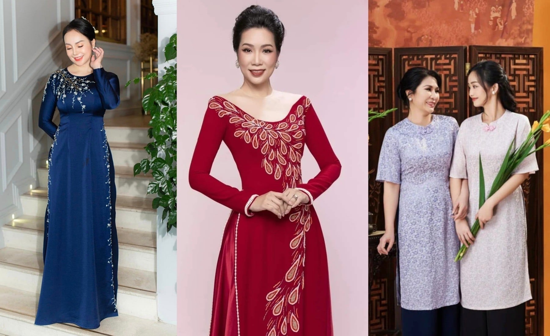 Bí quyết phối phụ kiện nâng tầm bộ áo dài tuổi 60