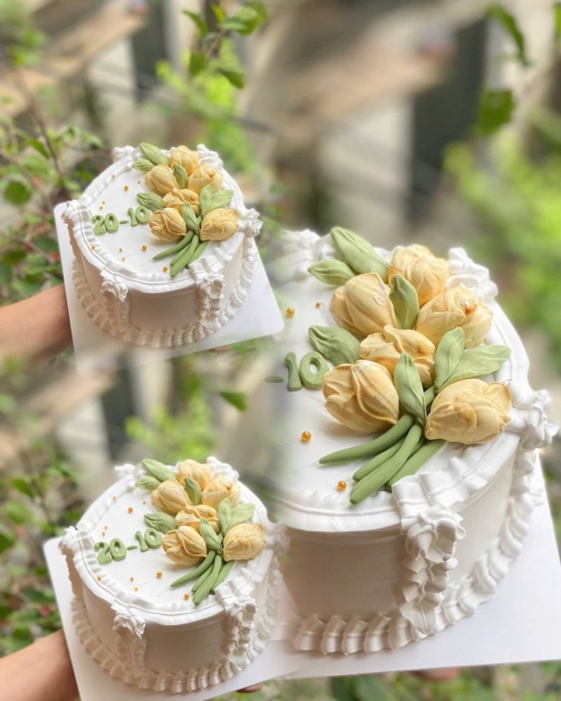 mẫu bánh kem 20 10