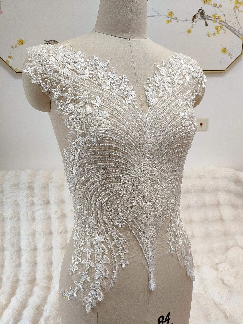 21. Mẫu kết cườm họa tiết rẻ quạt Art Deco