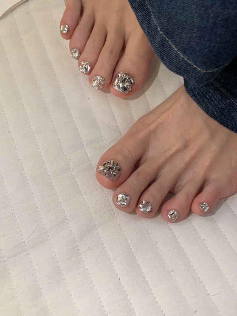 mẫu móng chân đẹp