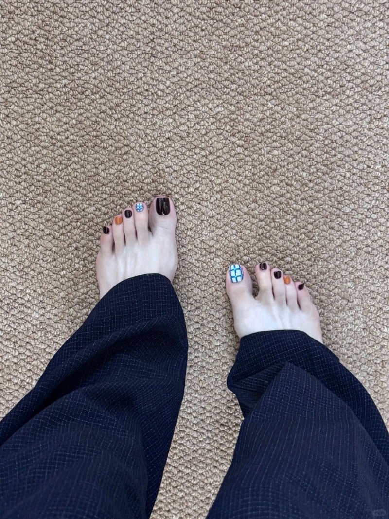 mẫu móng chân đẹp