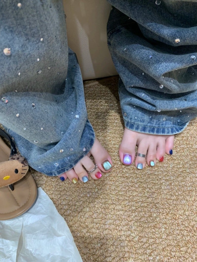 mẫu móng chân đẹp