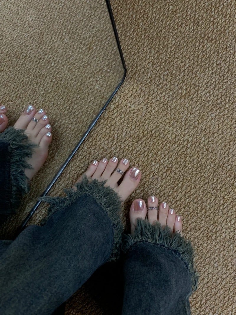 mẫu móng chân đẹp