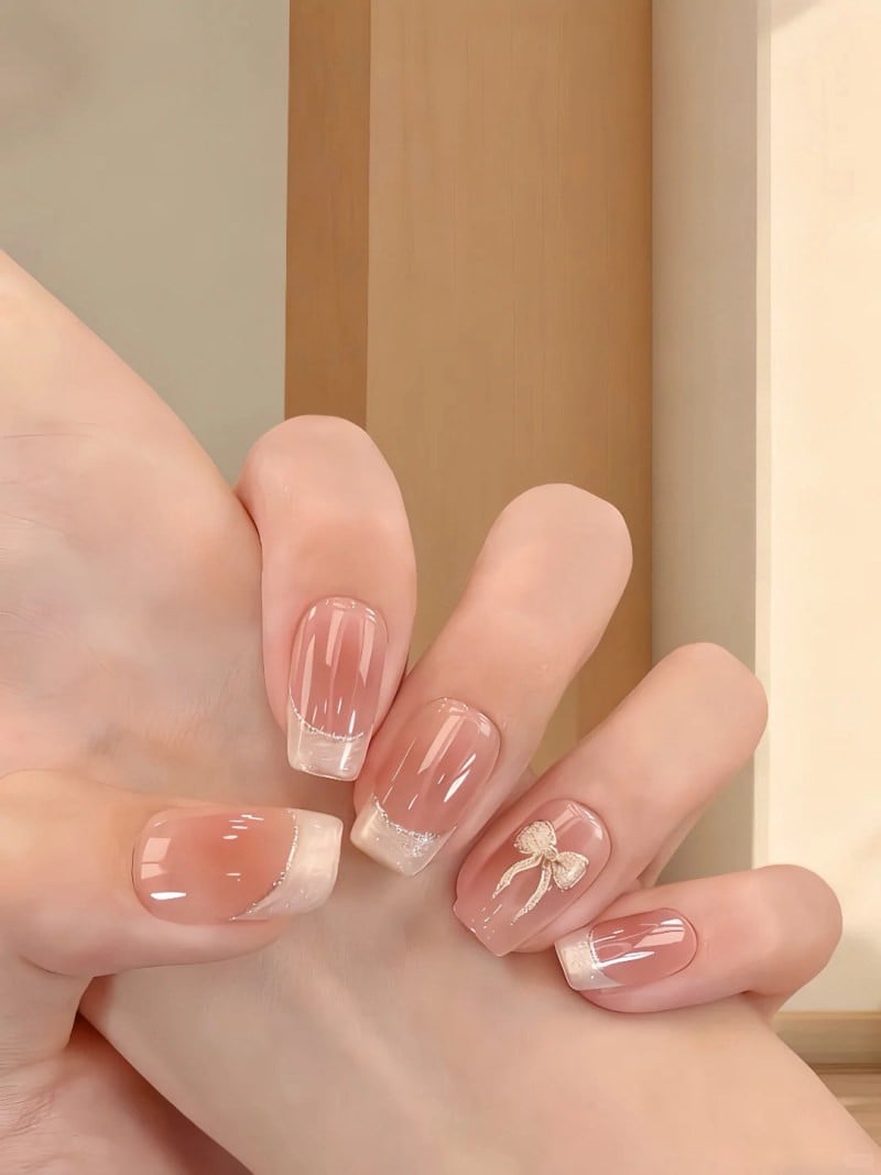 mẫu nail cô dâu