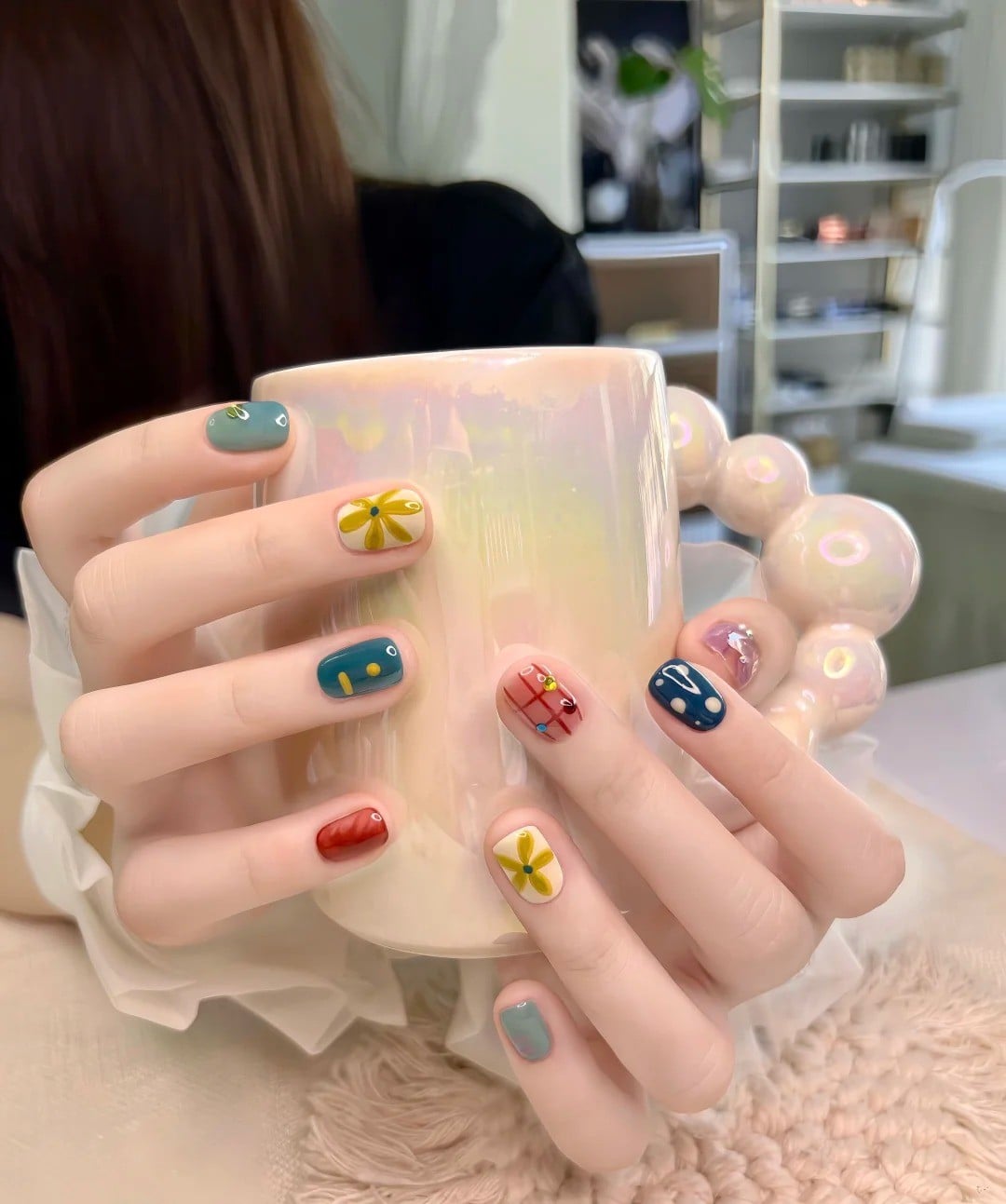 mẫu nail dễ thương