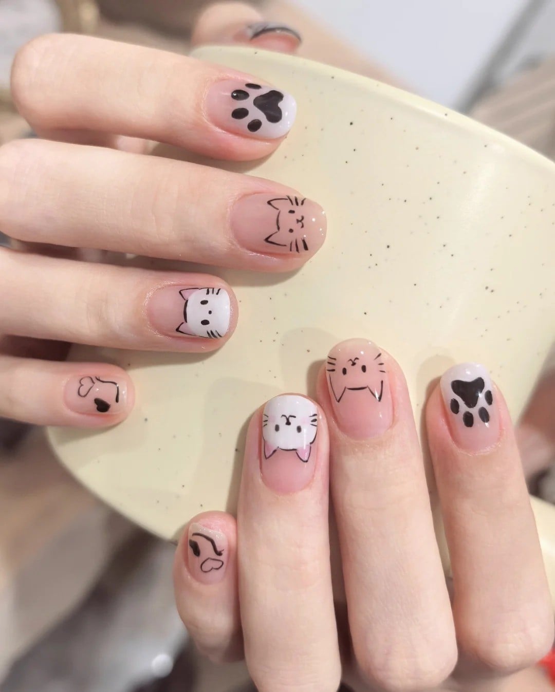 mẫu nail dễ thương