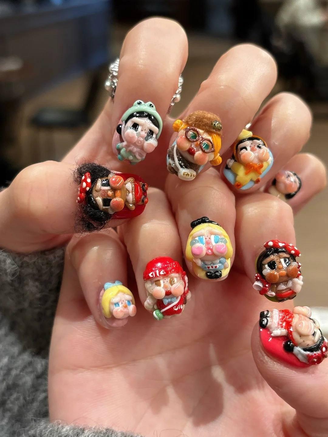 mẫu nail dễ thương