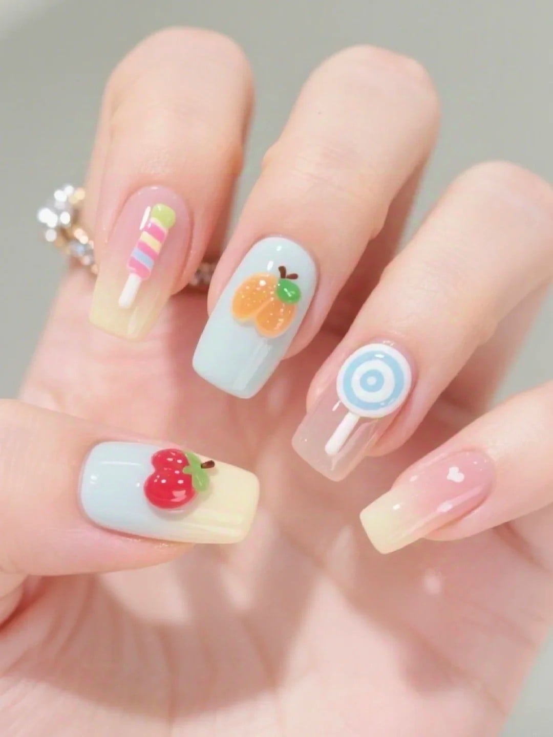 mẫu nail dễ thương