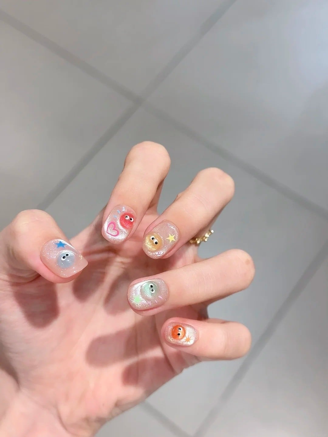 mẫu nail dễ thương