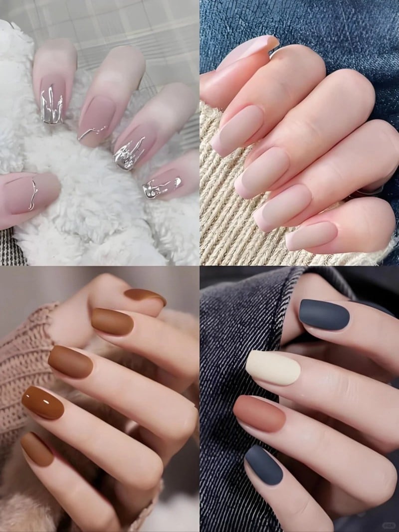 mẫu nail đơn giản