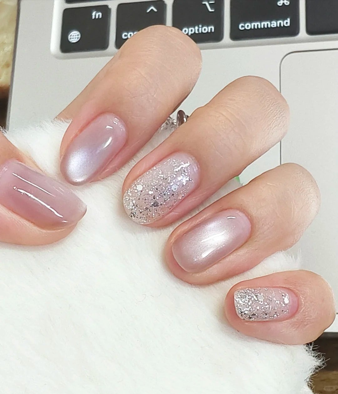 mẫu nail mắt mèo