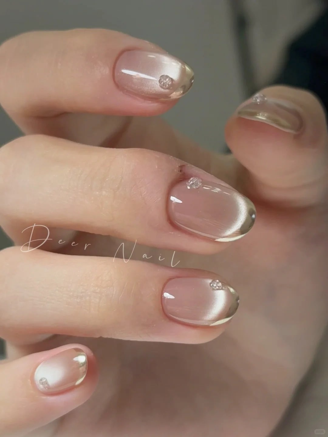 mẫu nail mắt mèo