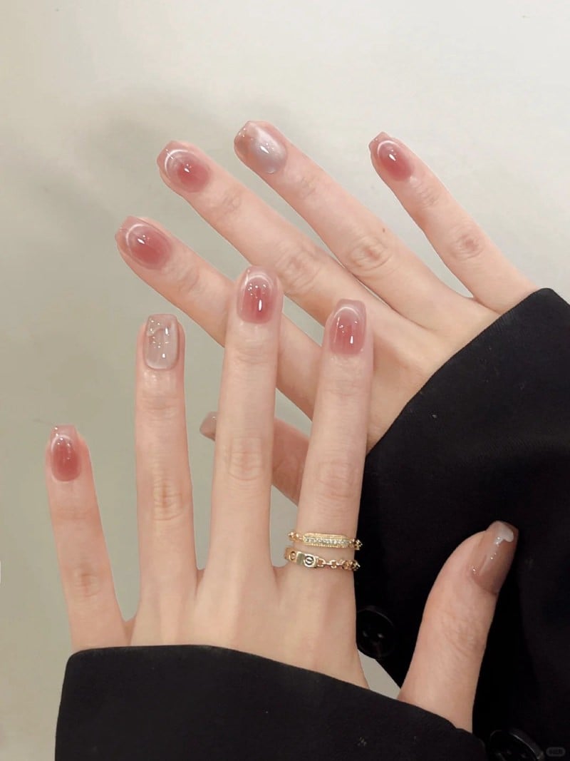 mẫu nail mắt mèo đẹp