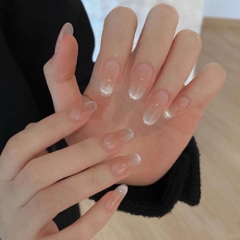 mẫu nail mắt mèo đẹp
