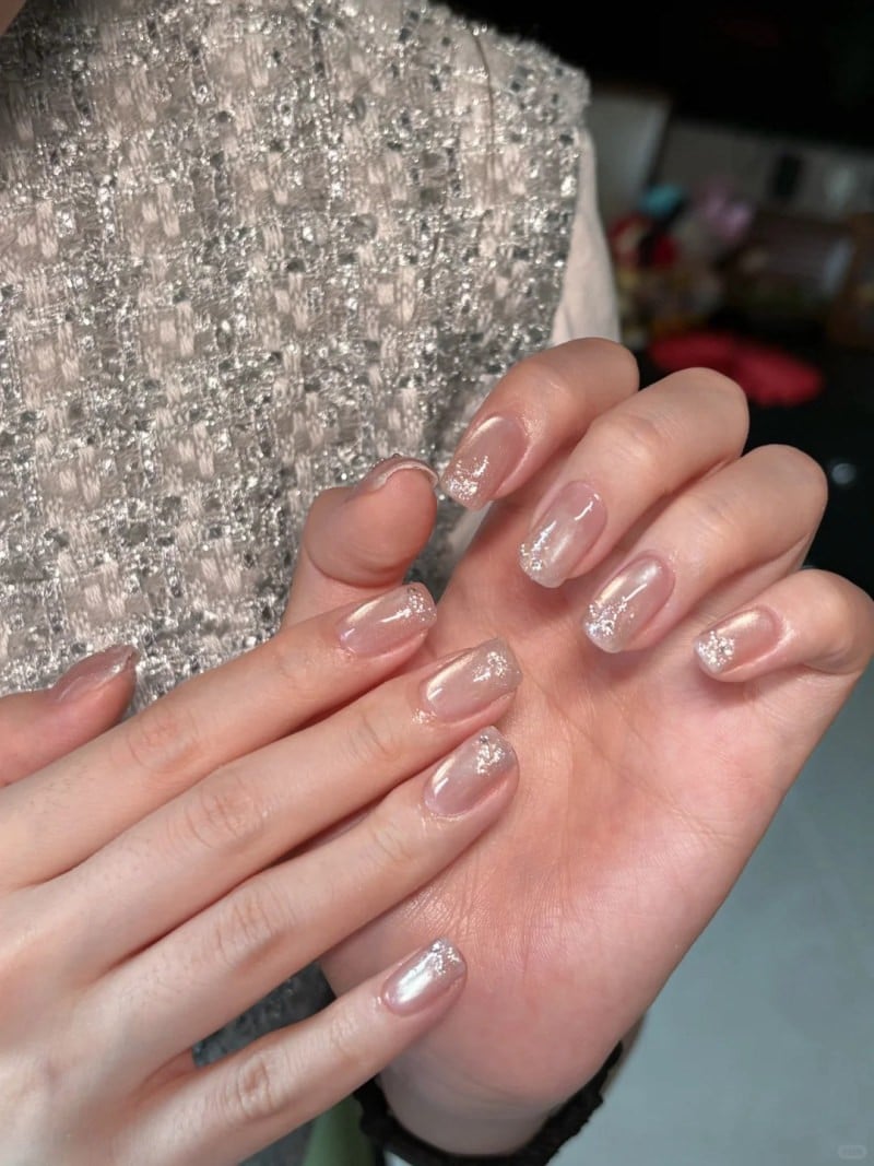mẫu nail mắt mèo đẹp