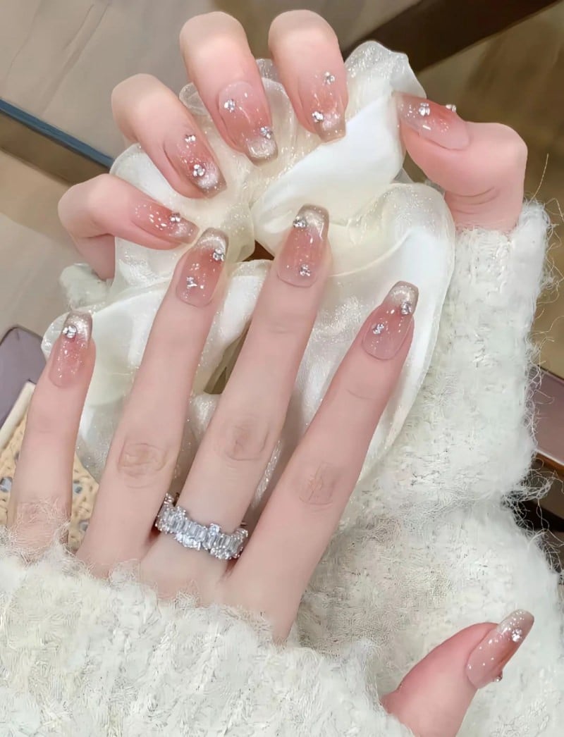 mẫu nail mắt mèo đẹp
