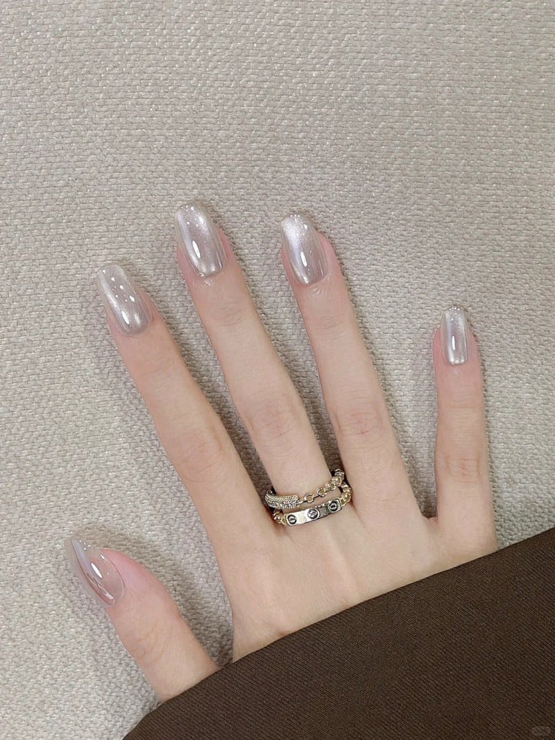mẫu nail mắt mèo đẹp