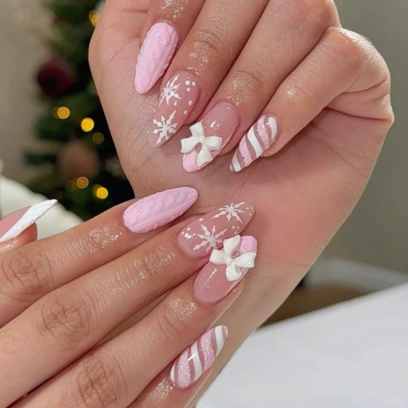 mẫu nail noel