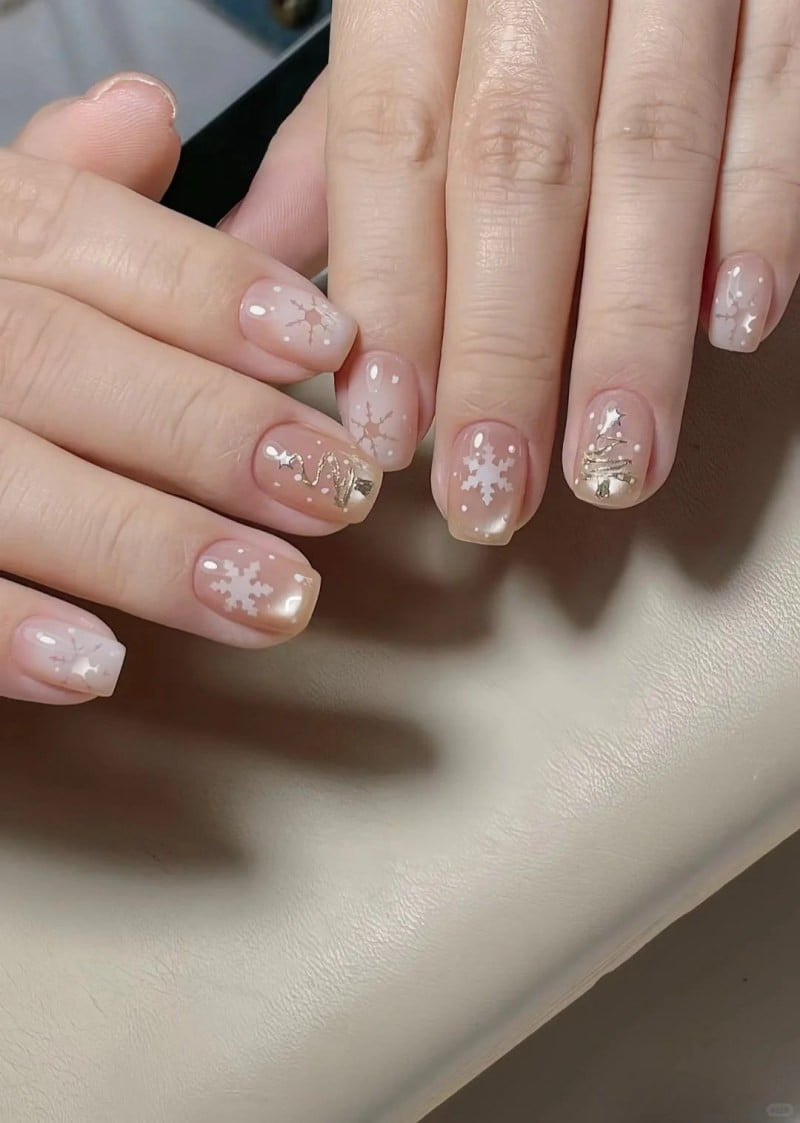 mẫu nail noel