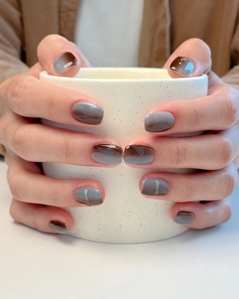 mẫu nail ombre
