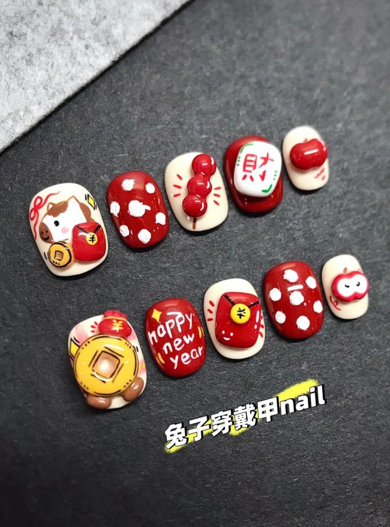 Nail Tết con ngựa