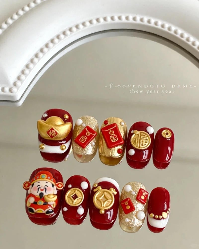 Nail Tết con ngựa