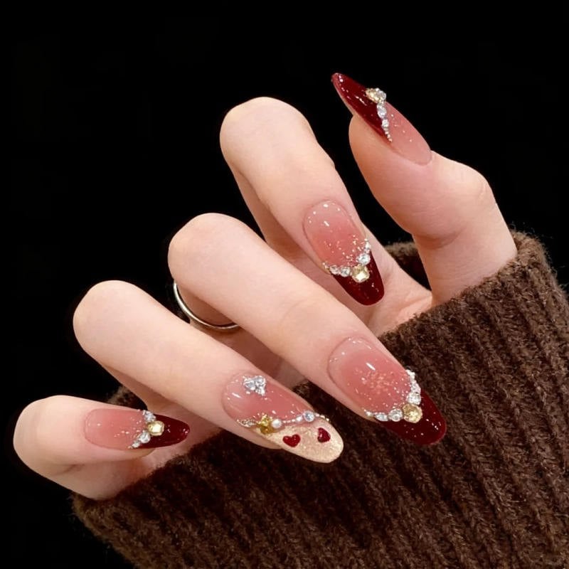 Nail Tết french đầu móng
