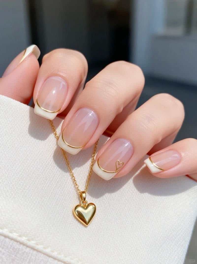Nail Tết french đầu móng