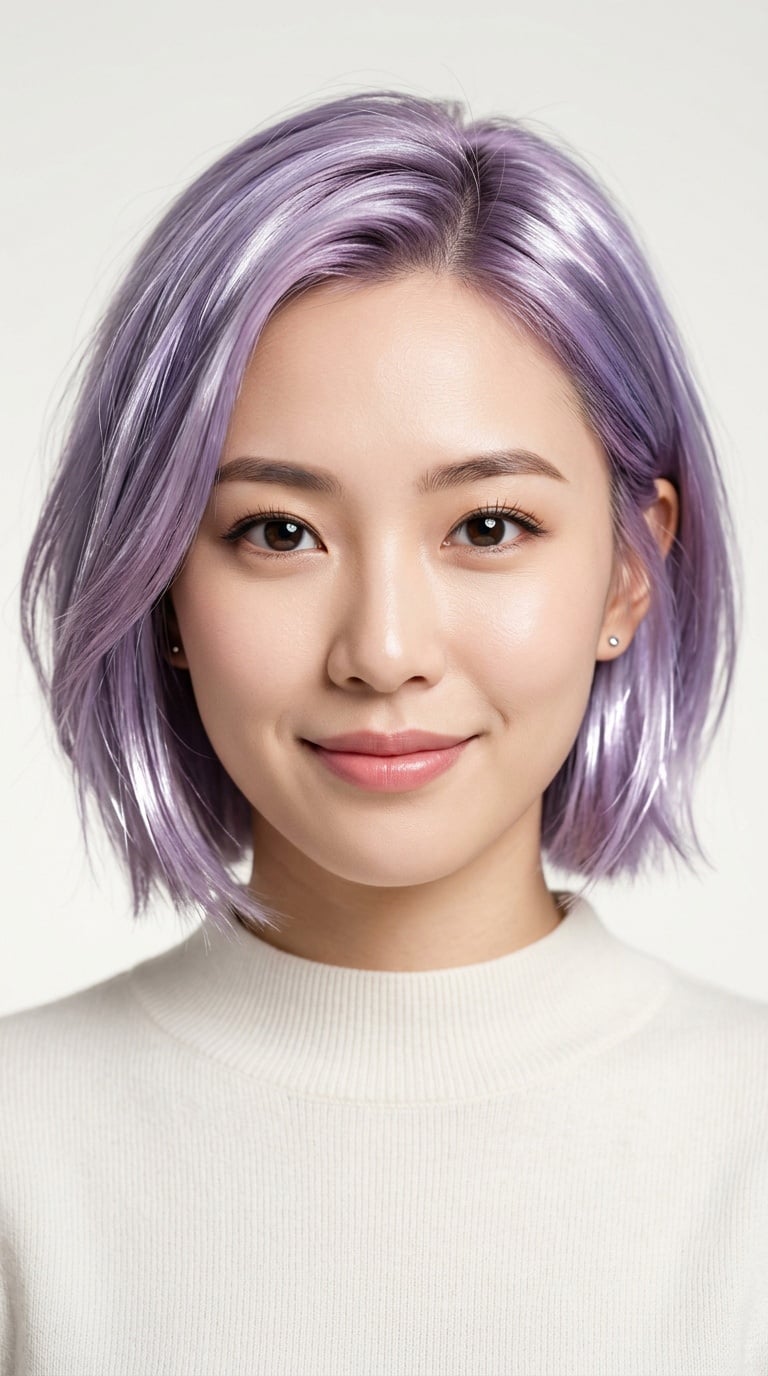 Màu tóc Tím Bạc Digital Lavender