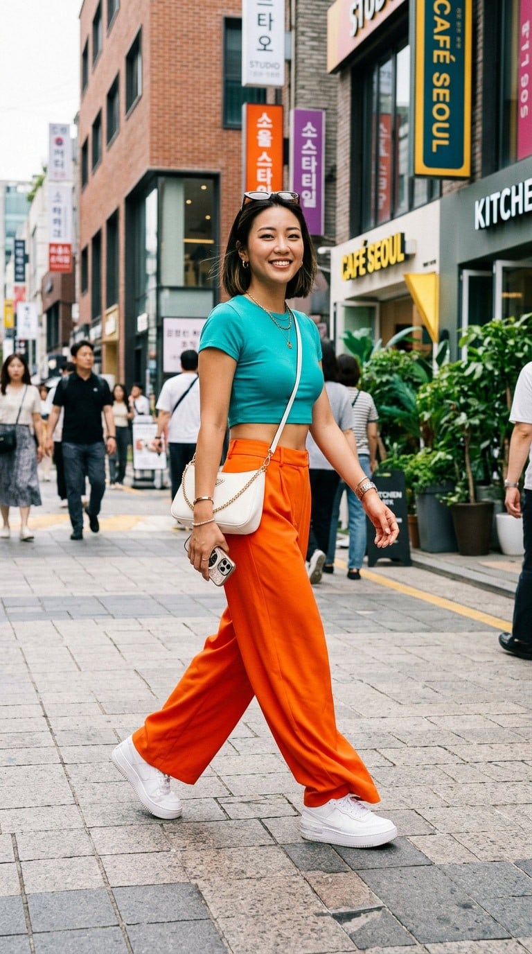 Kết hợp với màu cam