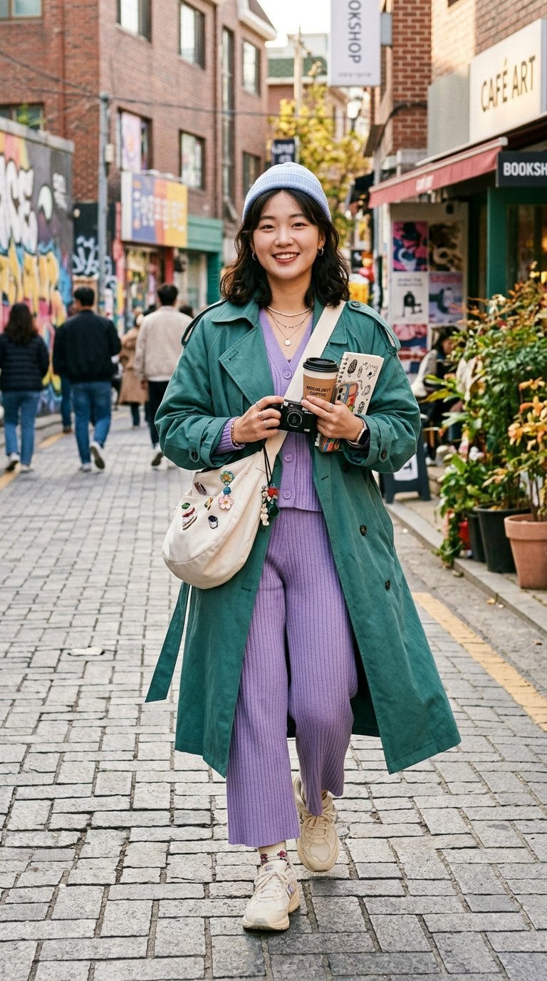 Xanh cổ vịt mix tím Lavender mộng mơ