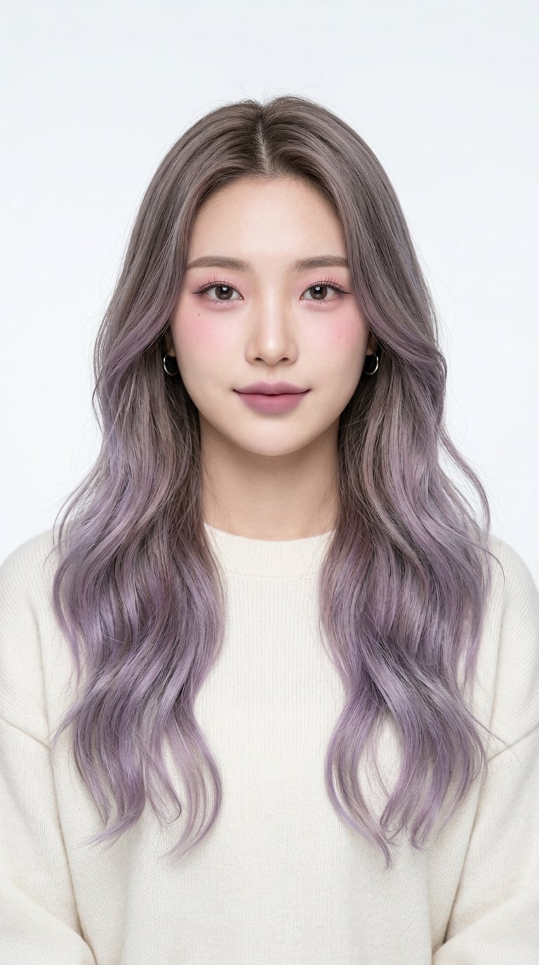 Màu nhuộm tóc Balayage Tím Lavender Khói