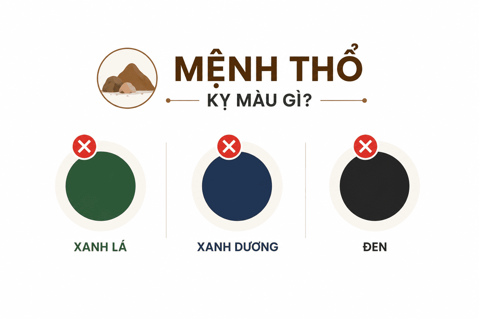 Mệnh thổ hợp màu gì?