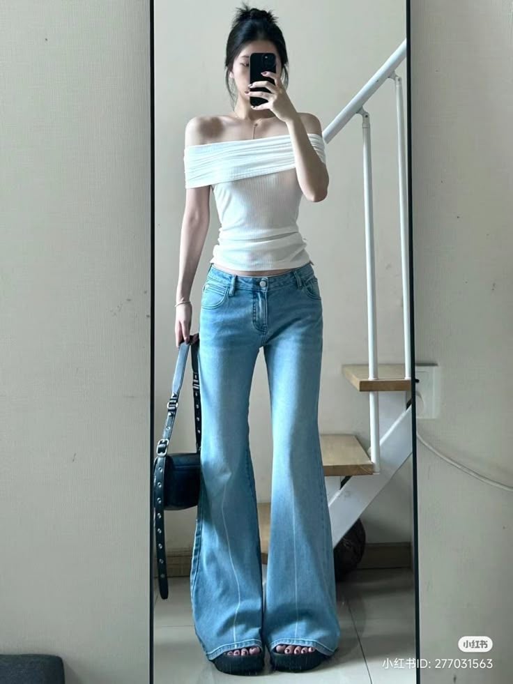 cách phối đồ áo trễ vai