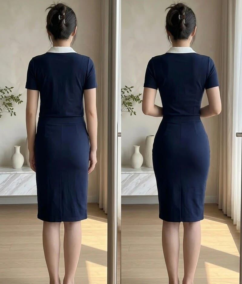 Mông lép mặc gì?