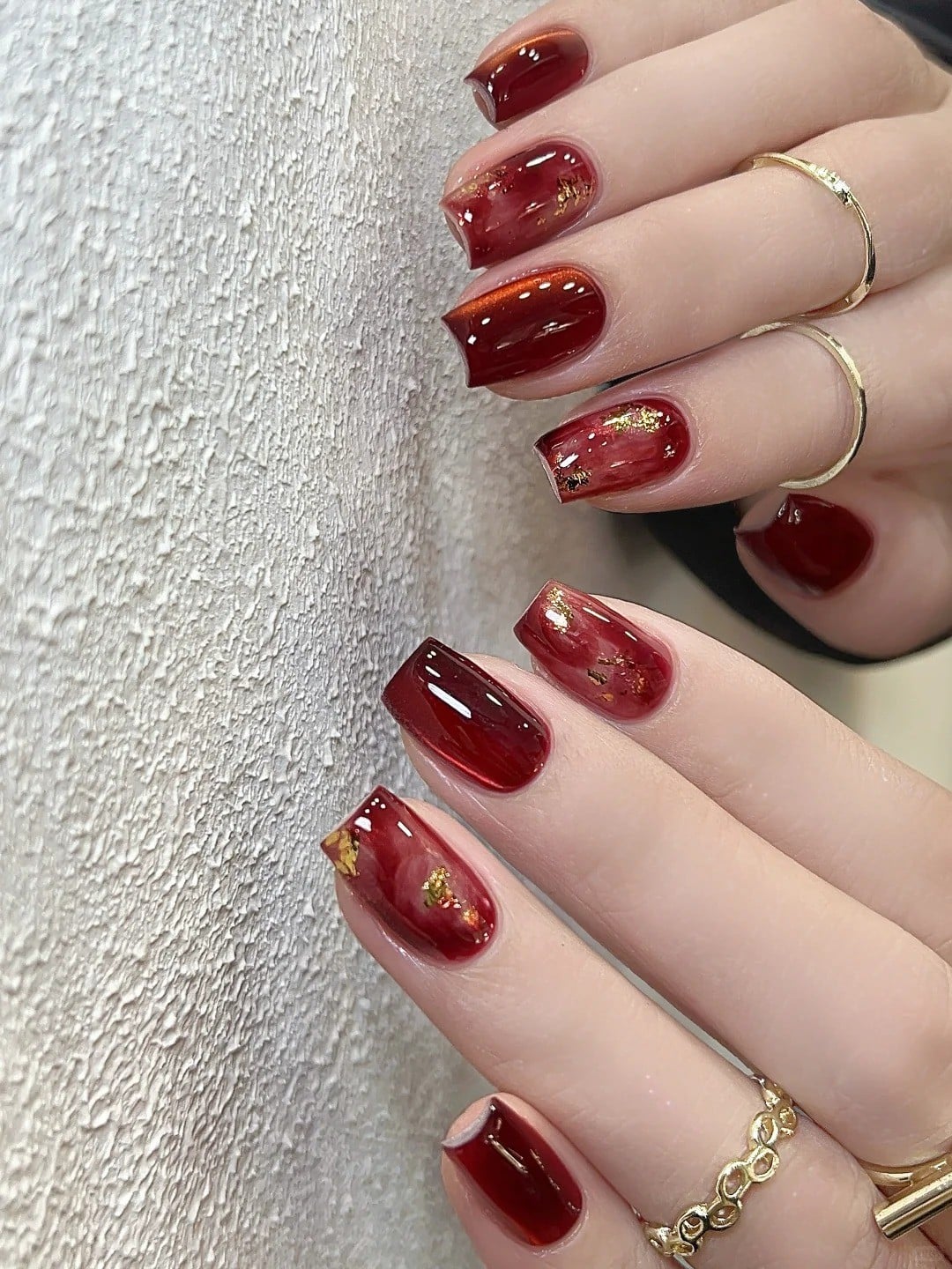 Nail đỏ đón Tết cực sang