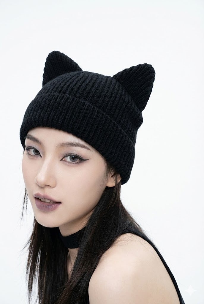 Mũ len Tai mèo