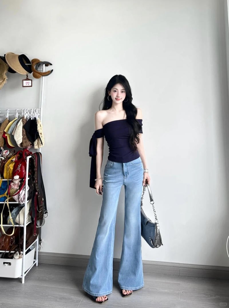 Các lưu ý khi mặc quần ống loe